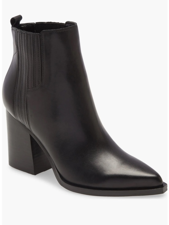 Marc Fisher Shoes - Marc Fisher Oshay Pointed Toe‎ Block Heel Boot Size 36.5